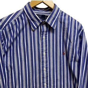 Polo Ralph Lauren Alcott Button Down Shirt Mens 17 1/2 (36/37)  Striped Pony
